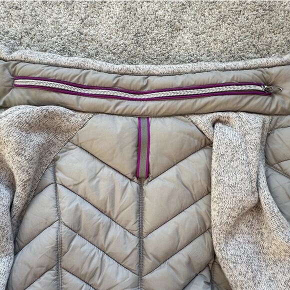 New Express EXP Core Performance Zip Jacket Women Large Puffer Quilted Fleece - Picture 13 of 13